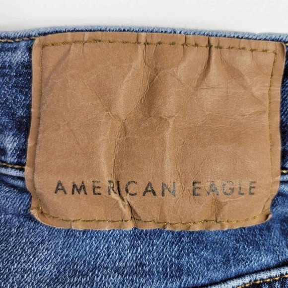American Eagle AE Jeans Mens Slim Next Level Airflex Blue 28X30 Skate Distressed - Picture 6 of 12